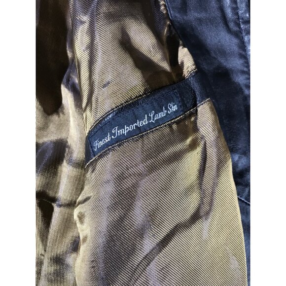 Watershed by William Harry Black Lamb Skin Leather Jacket - Picture 6 of 10